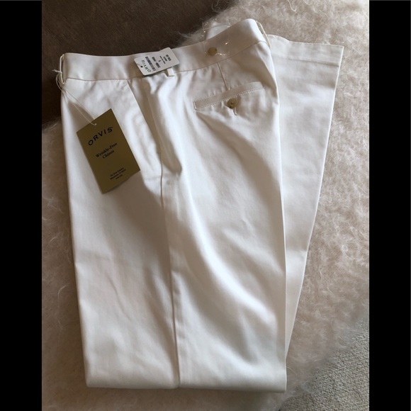 Orvis White Chino Pants Size 8 Brand New with Tags - Picture 3 of 4